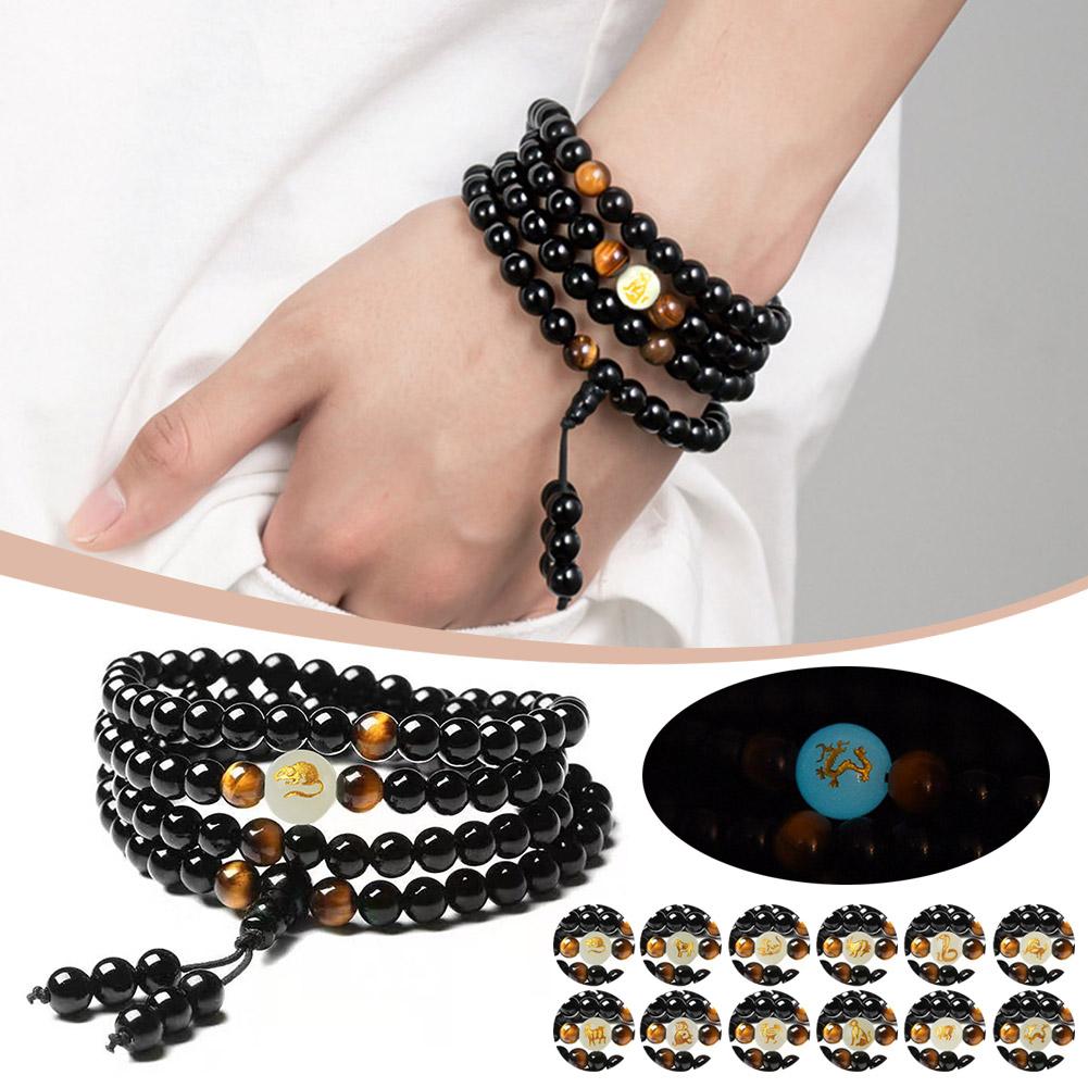 thumbnail image 2 of Ruifaya Nueva pulsera de moda multicapa pulsera del zodíaco chino joyería C5R2 φ\, 2 of 7