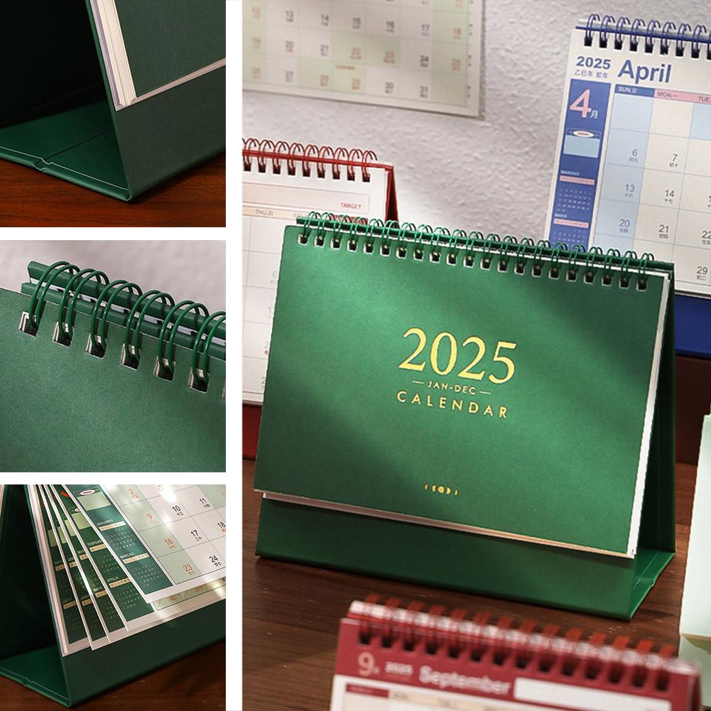 thumbnail image 3 of Ruifaya Mini Calendario de Escritorio 2025 Calendarios de Escritorio Calendario Encuadernado Decoración de Escritorio H0, 3 of 7
