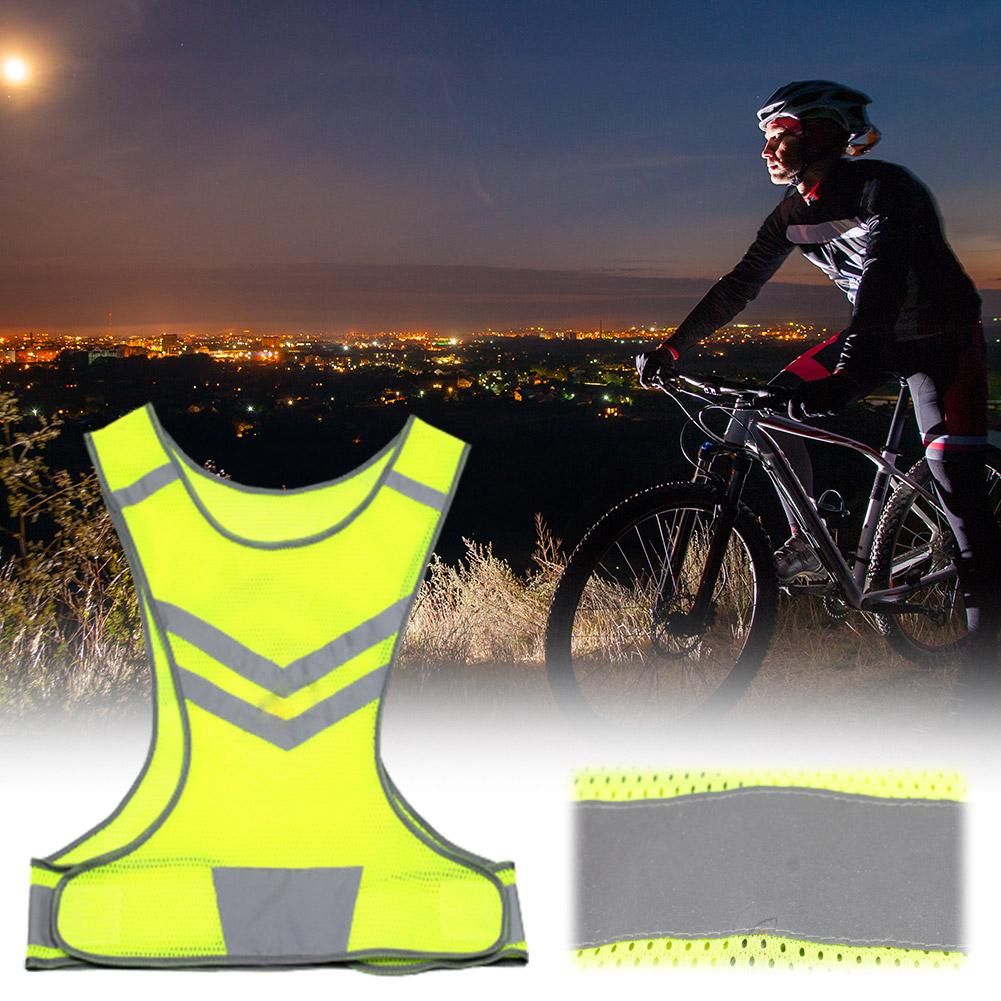 thumbnail image 3 of SGACAI Chaleco reflectante de seguridad ajustable de alta visibilidad para deportes al aire libre Ciclismo N0, 3 of 7