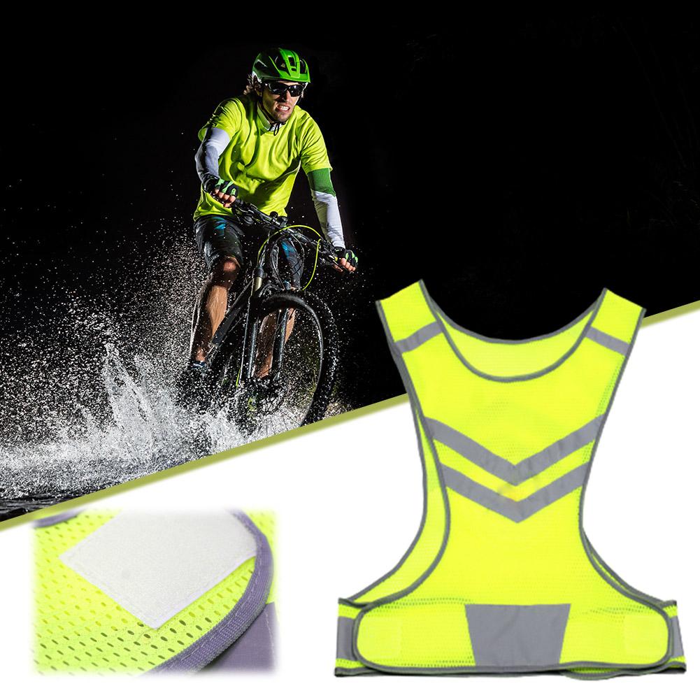 thumbnail image 2 of SGACAI Chaleco reflectante de seguridad ajustable de alta visibilidad para deportes al aire libre Ciclismo N0, 2 of 7