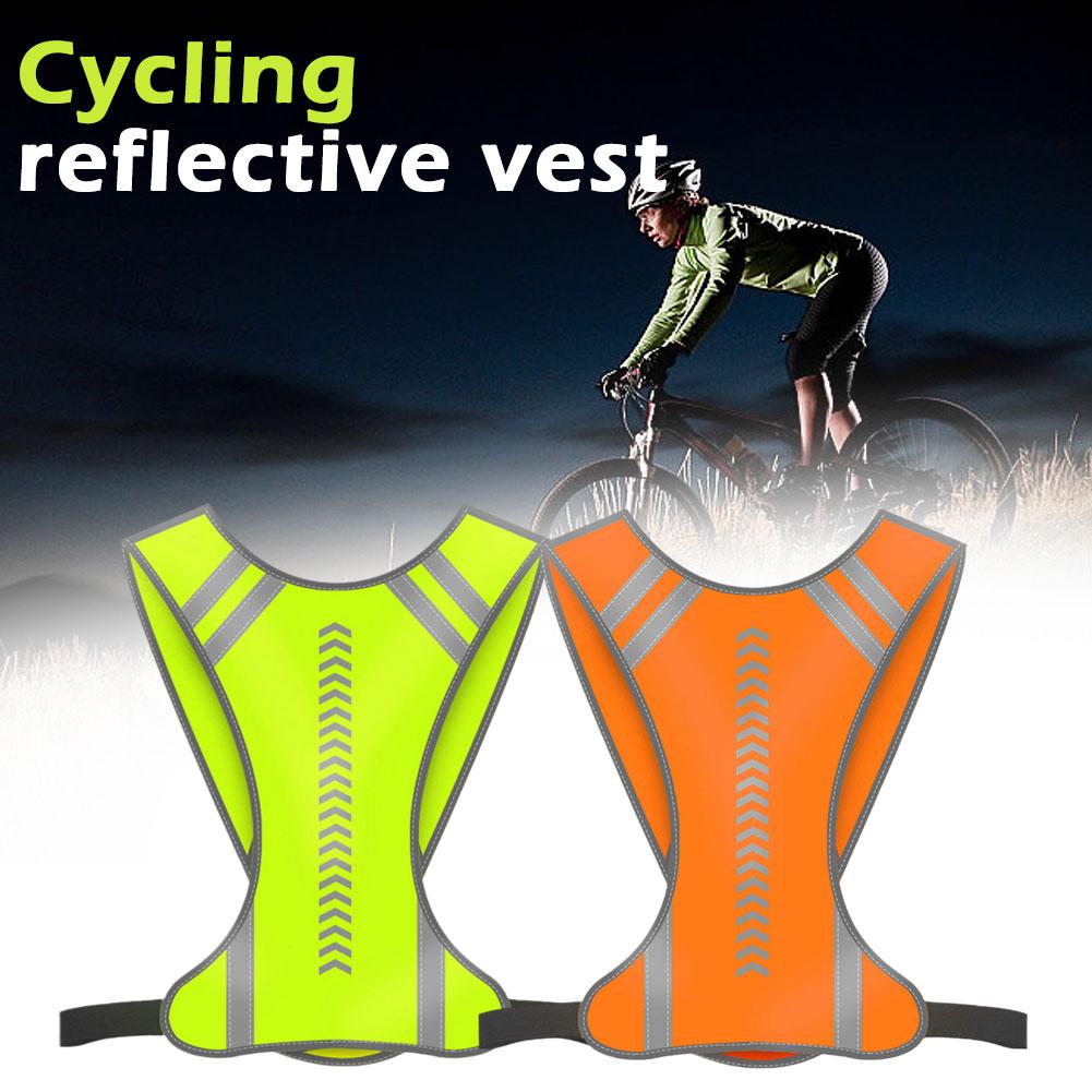 thumbnail image 2 of Wartleves Chaleco elástico reflectante para exteriores, para correr de noche, ciclismo, ajustable, seguro, 2 of 7