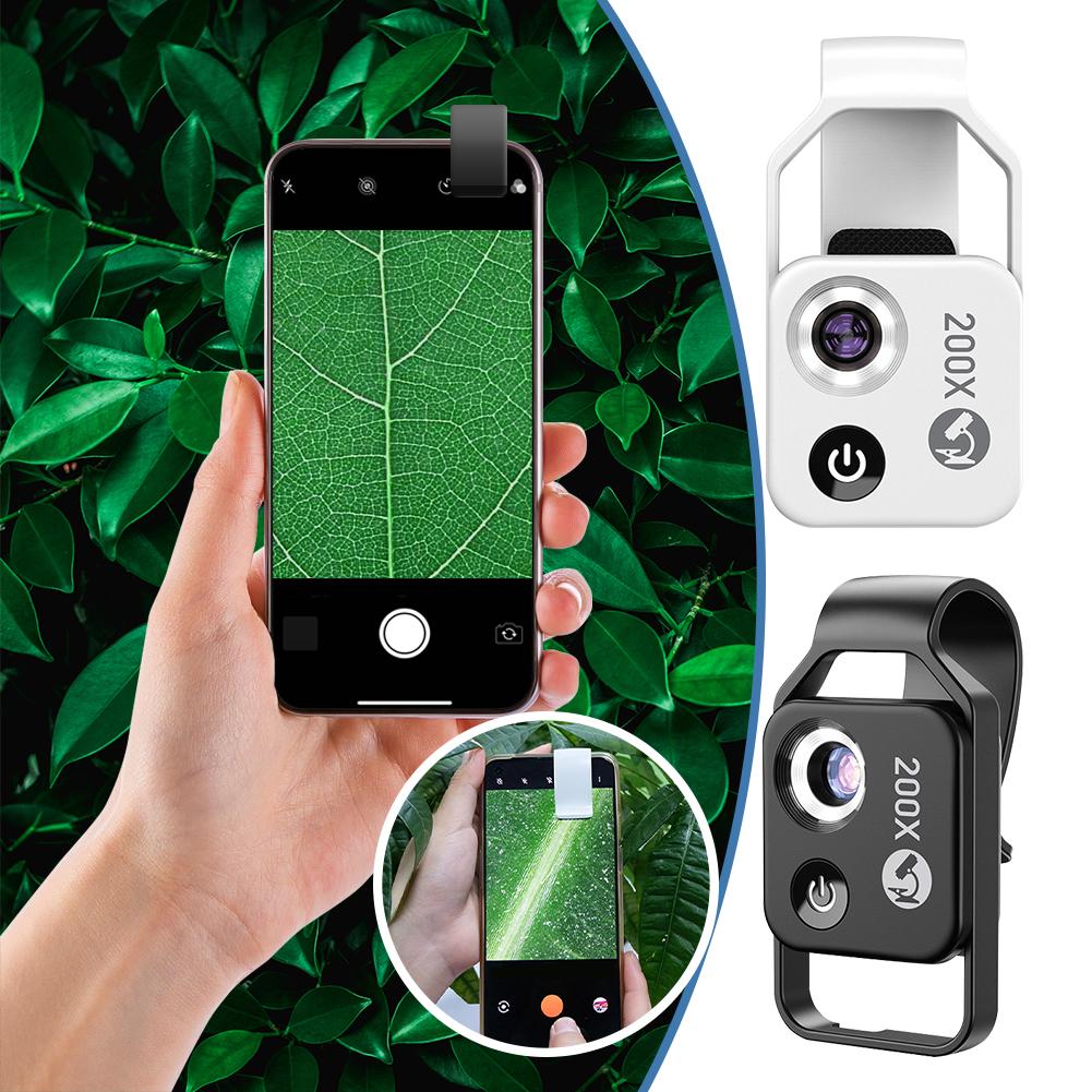 thumbnail image 3 of Wartleves Lente con clip y aumento Nano Zoom 200x para microscopio profesional de teléfono, para joyería, jade, con clip para teléfono 2024 2024 cpl nano 2024 cpl zoom para iphone 200x cpl nano para n, 3 of 7