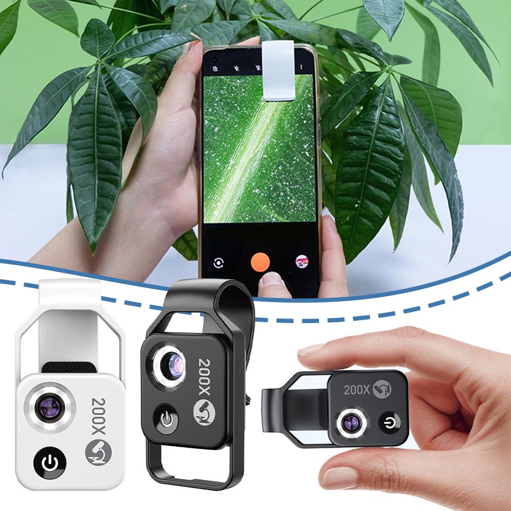 thumbnail image 4 of Wartleves Lente con clip y aumento Nano Zoom 200x para microscopio profesional de teléfono, para joyería, jade, con clip para teléfono 2024 2024 cpl nano 2024 cpl zoom para iphone 200x cpl nano para n, 4 of 7