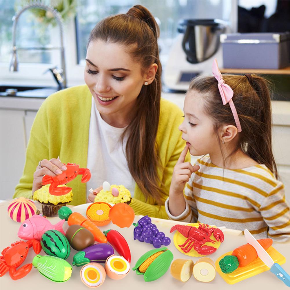 thumbnail image 2 of SGACAI Juego de simulación de corte de frutas y verduras, accesorios de cocina para niños, Hot M0, 2 of 7