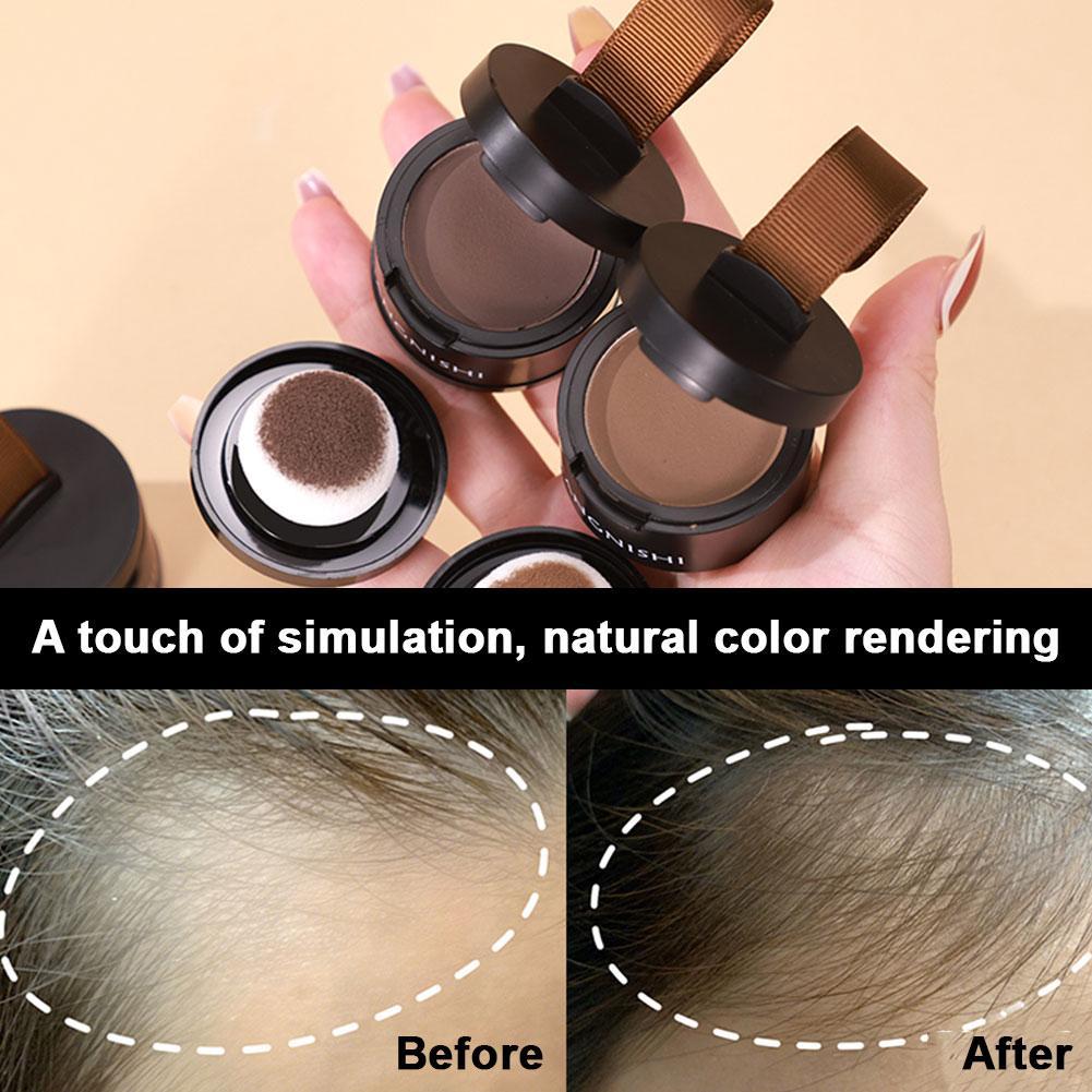 thumbnail image 2 of Ruifaya Polvo de sombra de ojos resistente al agua para el cabello, volumen máximo, para mujeres y hombres, 2 of 7