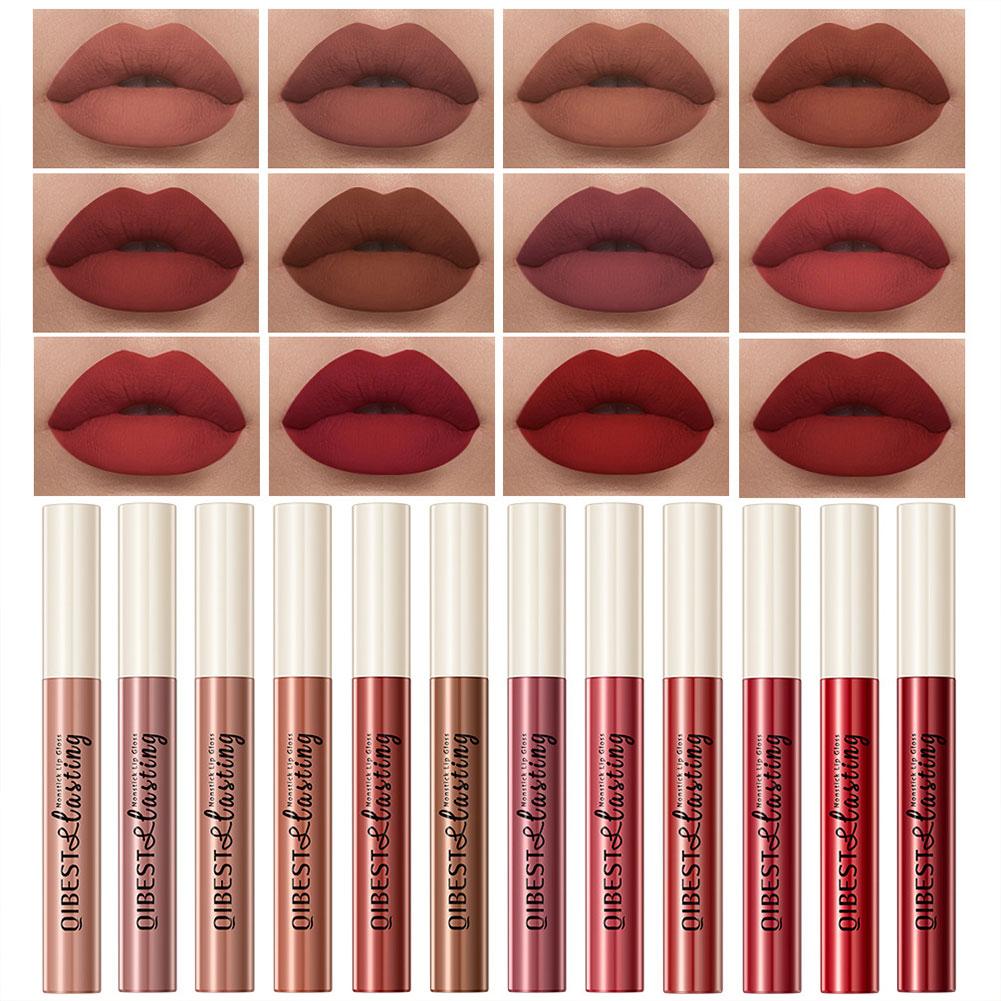 thumbnail image 4 of Ruifaya Lápiz labial mate de 24 colores, brillo labial líquido mate, brillo labial incoloro de 2,5/., 4 of 7