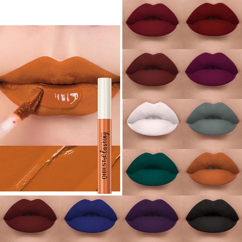 thumbnail image 3 of Ruifaya Lápiz labial mate de 24 colores, brillo labial líquido mate, brillo labial incoloro de 2,5/., 3 of 7