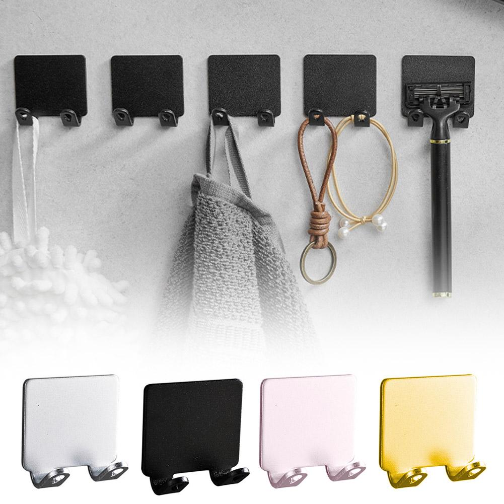 thumbnail image 2 of Ruifaya Ganchos de pared de metal para colgar abrigos, batas, bolsos, toallas, etc., 2 of 7