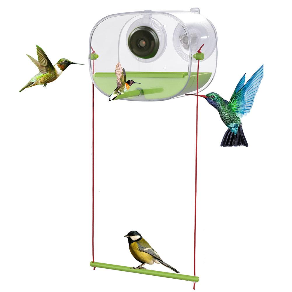 thumbnail image 4 of Ruifaya Comedero para colibríes con cámara, cámara para comedero para colibríes con versión nocturna HD 1080P, cámara para observación de aves con WiFi, comedero inteligente para colibríes para jard, 4 of 7