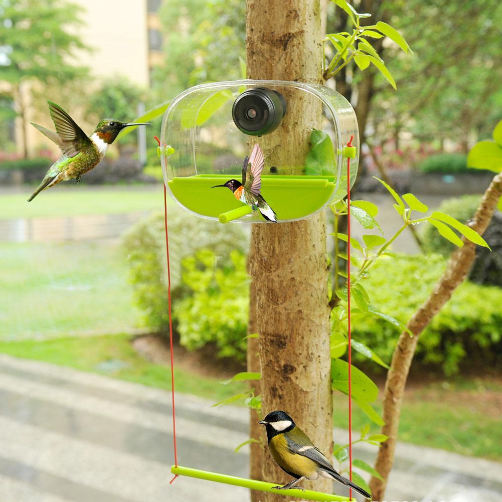 thumbnail image 3 of Ruifaya Comedero para colibríes con cámara, cámara para comedero para colibríes con versión nocturna HD 1080P, cámara para observación de aves con WiFi, comedero inteligente para colibríes para jard, 3 of 7