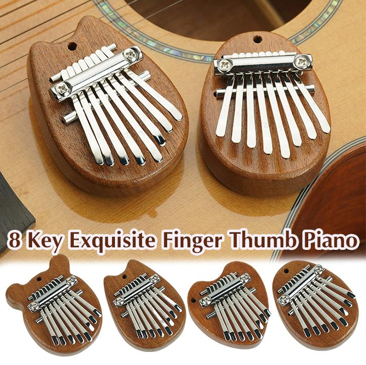 thumbnail image 2 of SGACAI Mini piano de pulgar de 8 teclas, regalo exquisito, ideal para principiantes E2, 2 of 7
