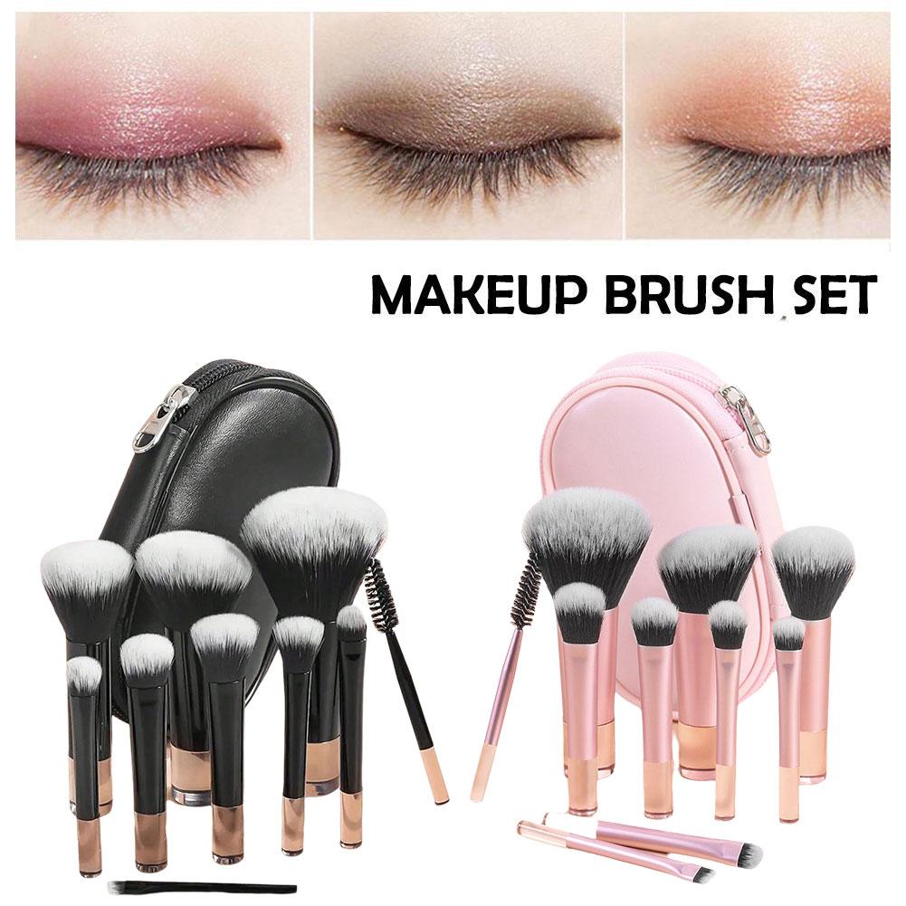 thumbnail image 2 of Wartleves Juego de 10 pinceles de maquillaje para una aplicación precisa, aptos para viajes, 2 of 7