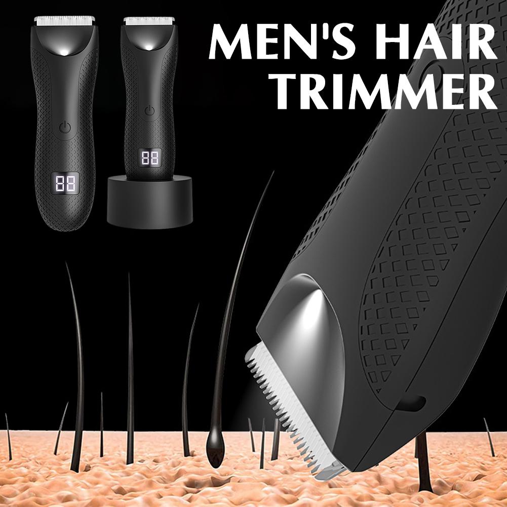 thumbnail image 2 of SGACAI Recortador de vello púbico para hombres, afeitadora eléctrica resistente al agua para la ingle y el cuerpo, 2 of 7