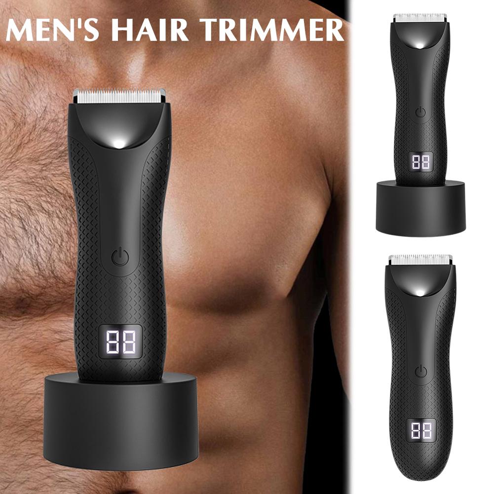 thumbnail image 3 of SGACAI Recortador de vello púbico para hombres, afeitadora eléctrica resistente al agua para la ingle y el cuerpo, 3 of 7