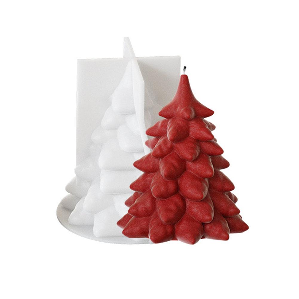 thumbnail image 5 of SGACAI Molde de silicona para vela de Papá Noel en 3D Molde para vela de árbol de Navidad, 5 of 7