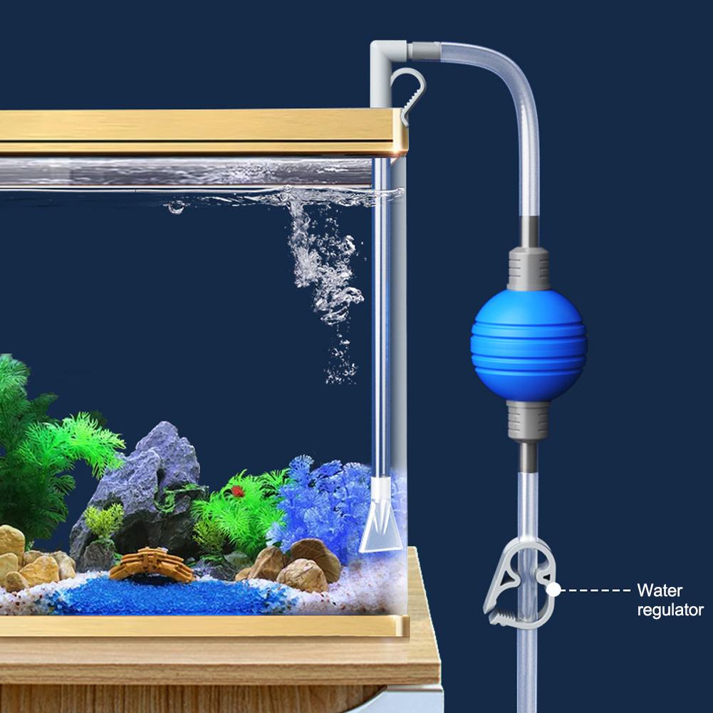 thumbnail image 2 of Wartleves Limpiador de grava con sifón para cambio de agua y aspiradora para acuarios F Fish D3P7 Bomba D0 US, 2 of 7