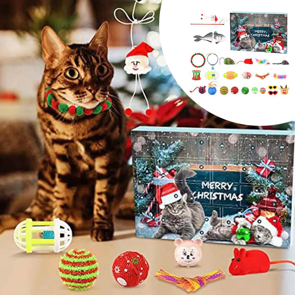 thumbnail image 3 of SGACAI Calendario de Adviento para gatos 2024 de DTREELS, calendario de cuenta regresiva de Navidad 2024 para juguetes para gatitos, calendario de Adviento de cuenta regresiva de 24 días para Navid, 3 of 7