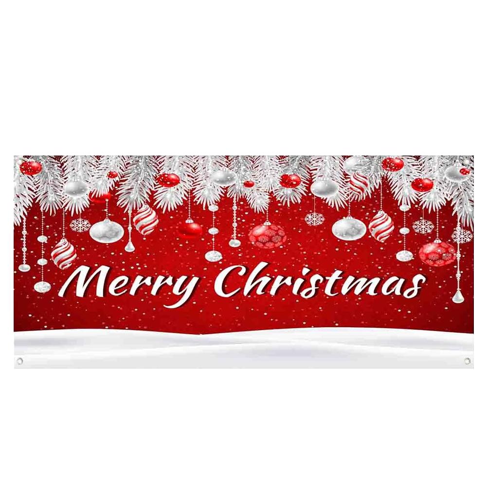 thumbnail image 5 of Ruifaya Banner navideño de Feliz Navidad para puerta de garaje, cubierta grande para puerta XMAS 2025 Reino Unido, 5 of 7