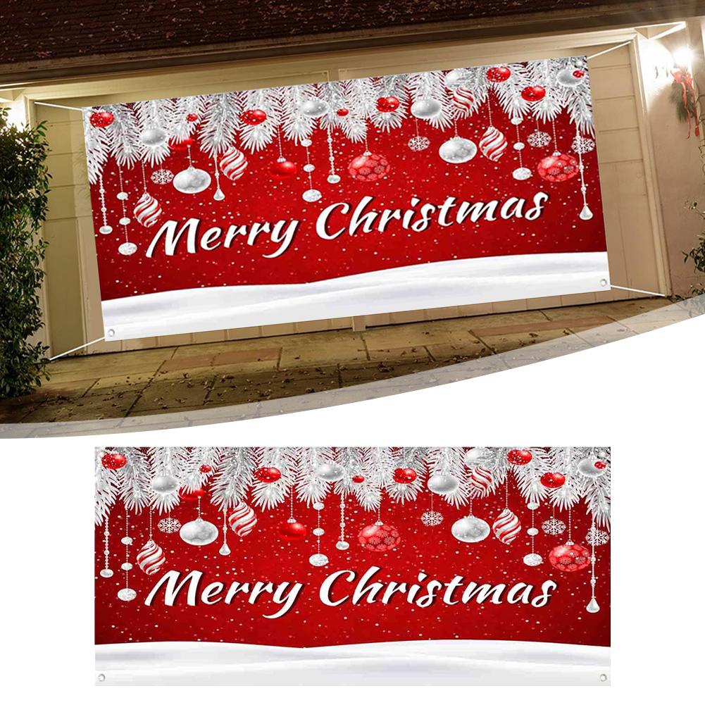 thumbnail image 3 of Ruifaya Banner navideño de Feliz Navidad para puerta de garaje, cubierta grande para puerta XMAS 2025 Reino Unido, 3 of 7