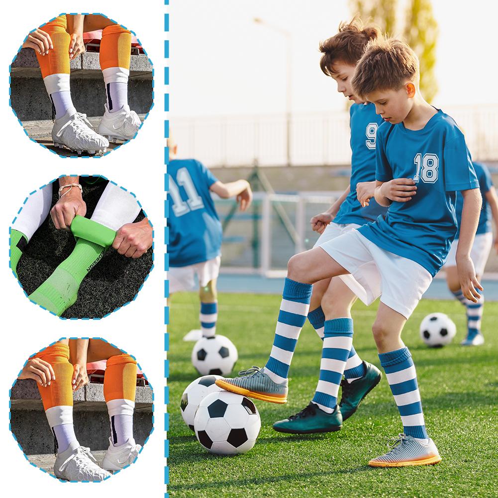 thumbnail image 2 of Ruifaya 1 par de correas de silicona para piernas de fútbol multifuncionales, correa de protección para fútbol, antideslizante♯, 2 of 7
