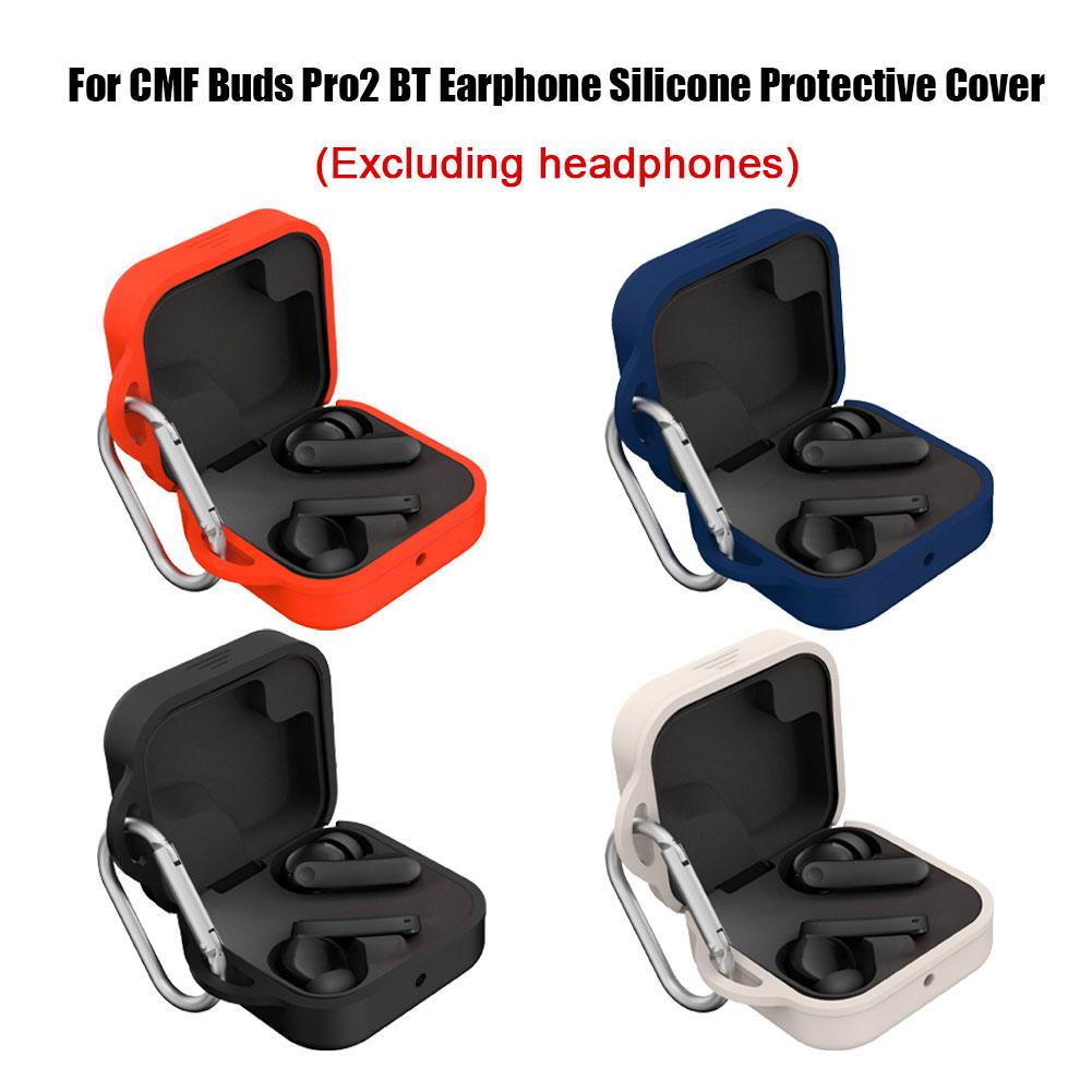 thumbnail image 3 of Wartleves Adecuado para auriculares Bluetooth Cmf Buds Pro2, protector de silicona, a prueba de caídas, simple, suave J2z6, almacenamiento, 3 of 7