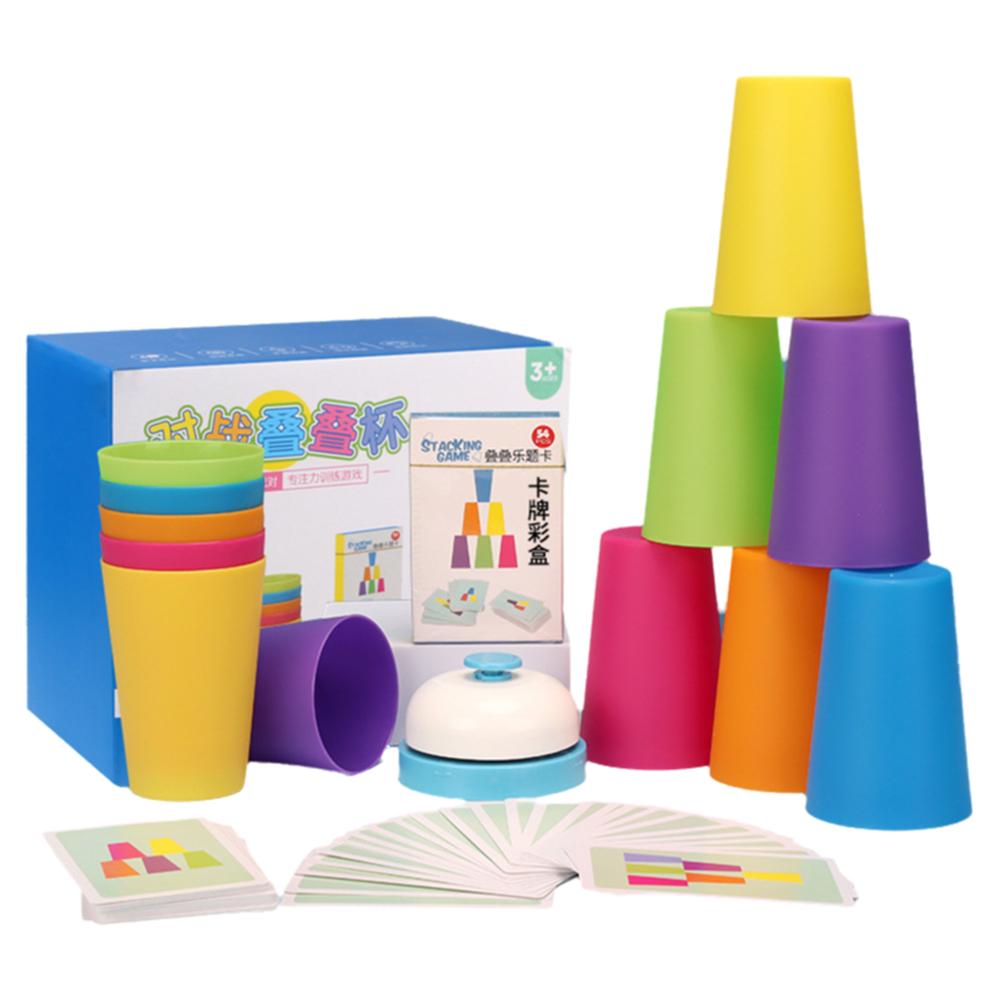 thumbnail image 4 of Ruifaya CQJJTKX Juego de vasos apilables rápidos, juegos de apilamiento de vasos deportivos, juegos de apilamiento clásicos, vasos apilables de entrenamiento de velocidad, para niños, niñas, adultos, 4 of 7