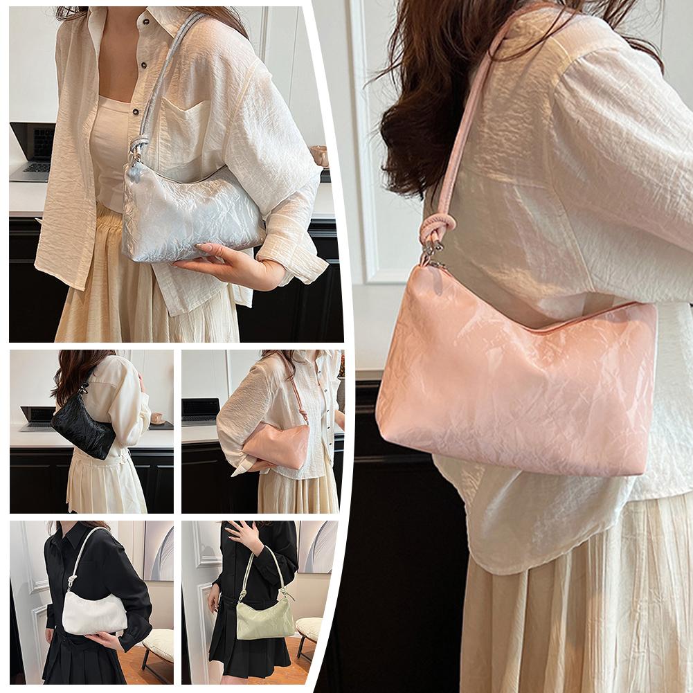 thumbnail image 2 of Ruifaya Bolso de hombro de gran capacidad, de alta gama, elegante y fresco, bolso para llevar debajo del brazo C8, 2 of 7