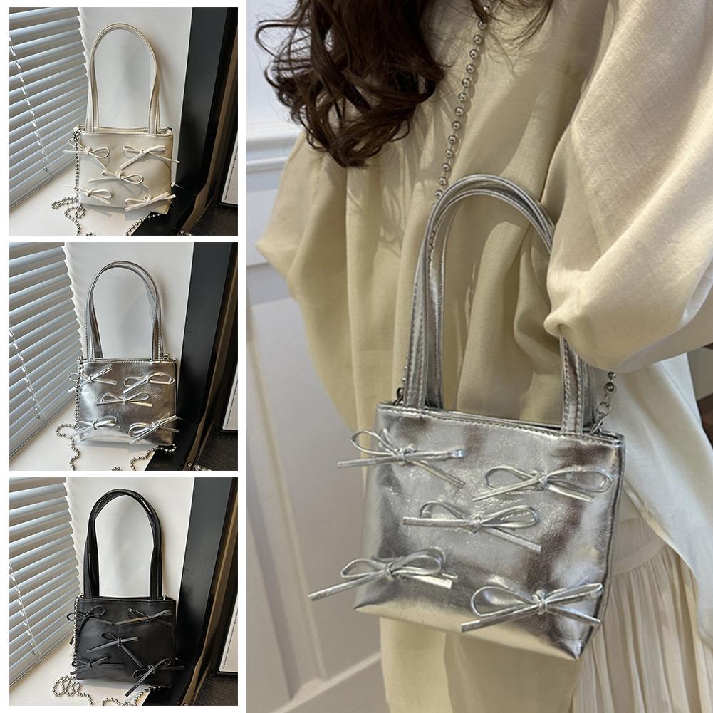 thumbnail image 2 of Ruifaya 2024 Nuevo bolso de mano con lazo, moderno y vanguardista, lindo y dulce., 2 of 7