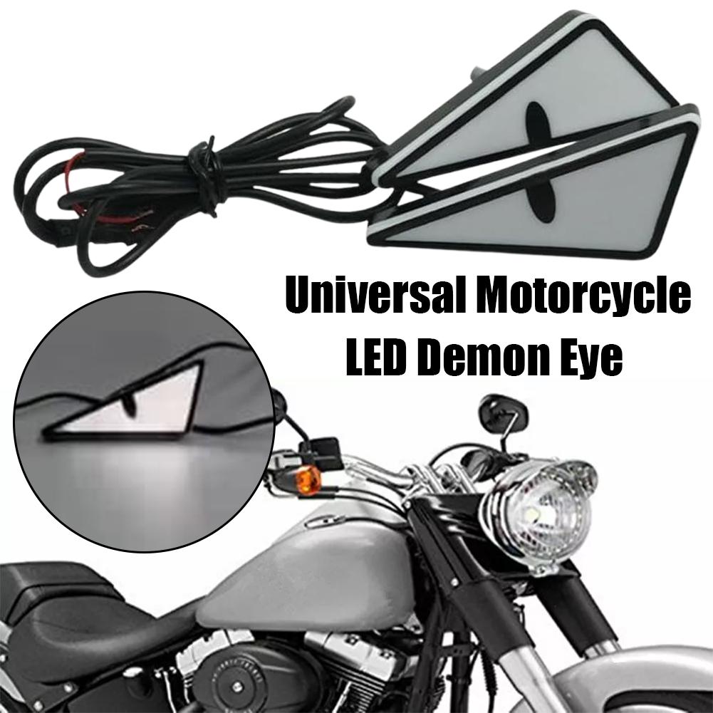 thumbnail image 3 of SGACAI Faro LED universal para motocicleta, luz única, ojos de diablo, modelo de coche, 3 of 7