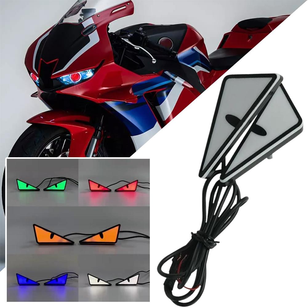thumbnail image 2 of SGACAI Faro LED universal para motocicleta, luz única, ojos de diablo, modelo de coche, 2 of 7