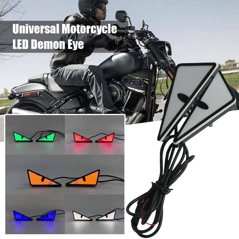 thumbnail image 4 of SGACAI Faro LED universal para motocicleta, luz única, ojos de diablo, modelo de coche, 4 of 7