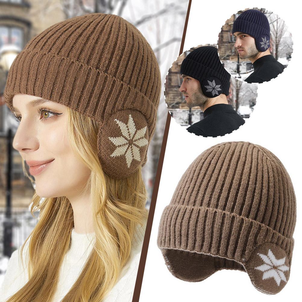 thumbnail image 3 of Wartleves Gorro de punto de lana cálido para invierno, nuevo y novedoso D4O1, 3 of 7