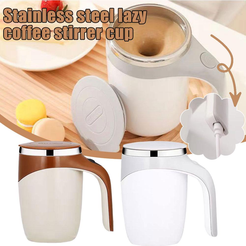 thumbnail image 2 of Wartleves Taza de café con agitación magnética automática, nueva taza de café reutilizable de acero inoxidable 2025, taza de café con agitación automática eléctrica recargable, taza de café de metal g, 2 of 7