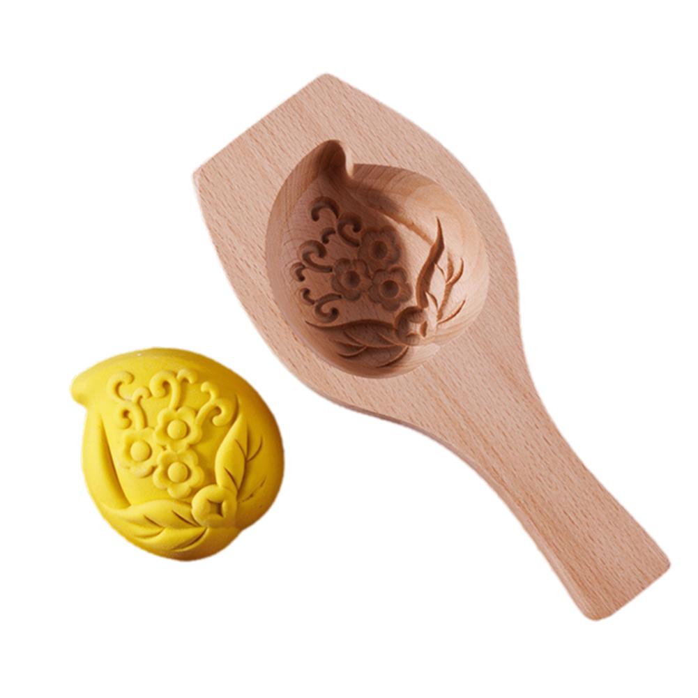 thumbnail image 5 of SGACAI Molde para bollos de madera para hacer tú mismo, moldes para pasteles de luna, sellos para galletas con forma de flor, 5 of 7