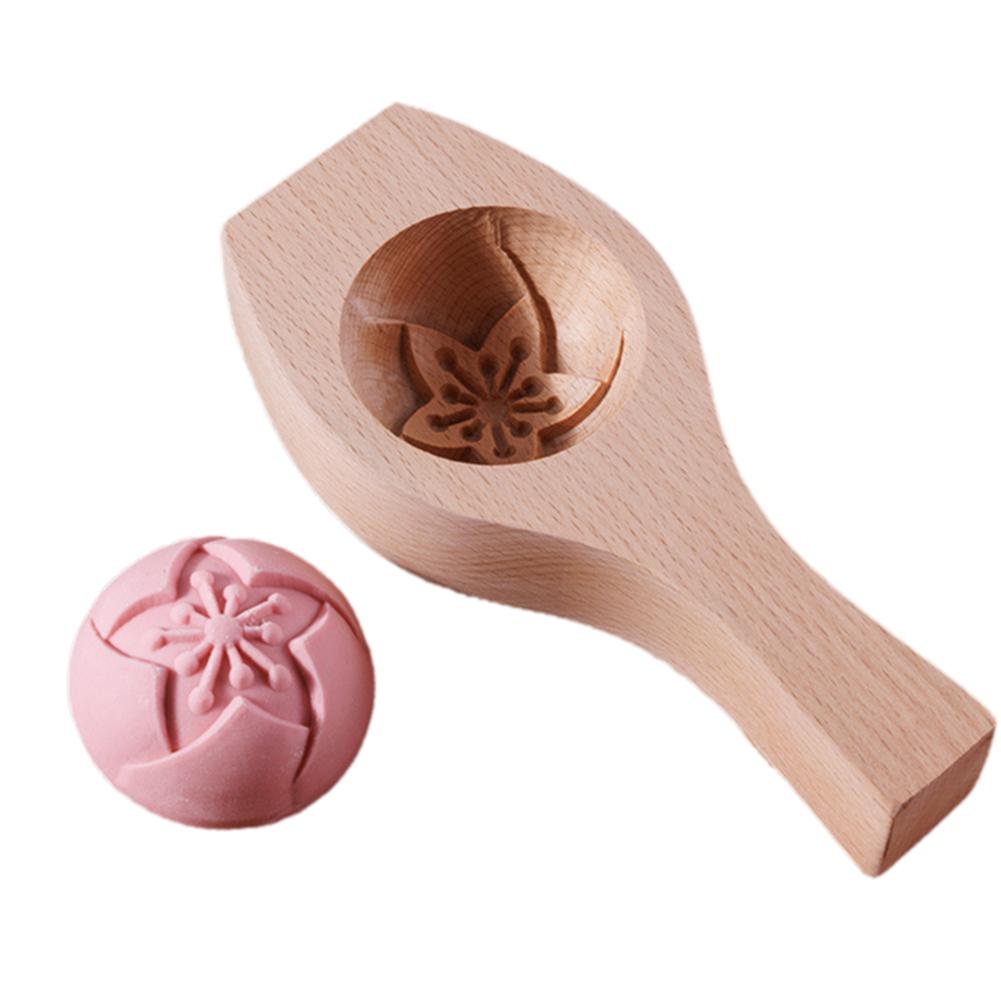 thumbnail image 4 of SGACAI Molde para bollos de madera para hacer tú mismo, moldes para pasteles de luna, sellos para galletas con forma de flor, 4 of 7