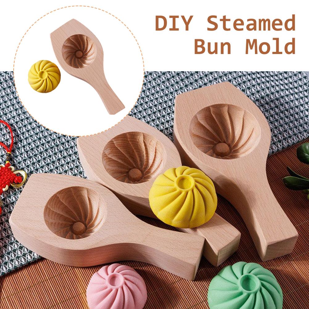 thumbnail image 3 of SGACAI Molde para bollos de madera para hacer tú mismo, moldes para pasteles de luna, sellos para galletas con forma de flor, 3 of 7