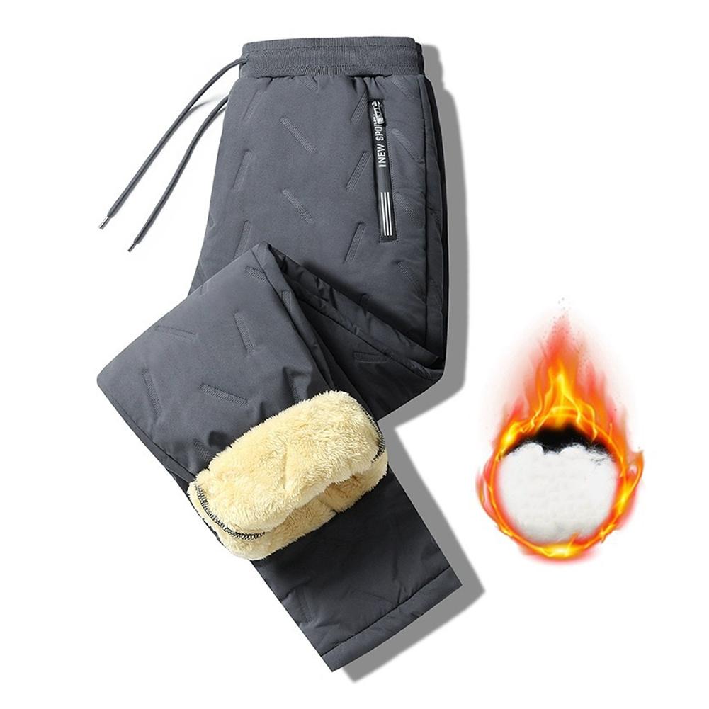 thumbnail image 4 of Wartleves Pantalones deportivos cálidos y gruesos de cachemira de invierno para hombre Pantalones deportivos de moda para hombreÐσ, 4 of 7