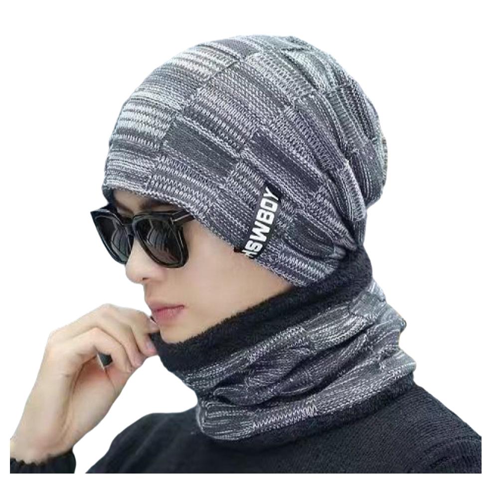 thumbnail image 5 of Ruifaya Gorro de invierno para hombre y mujer, jersey, gorro, bufanda, traje, además de forro polar de terciopelo >✨, 5 of 7