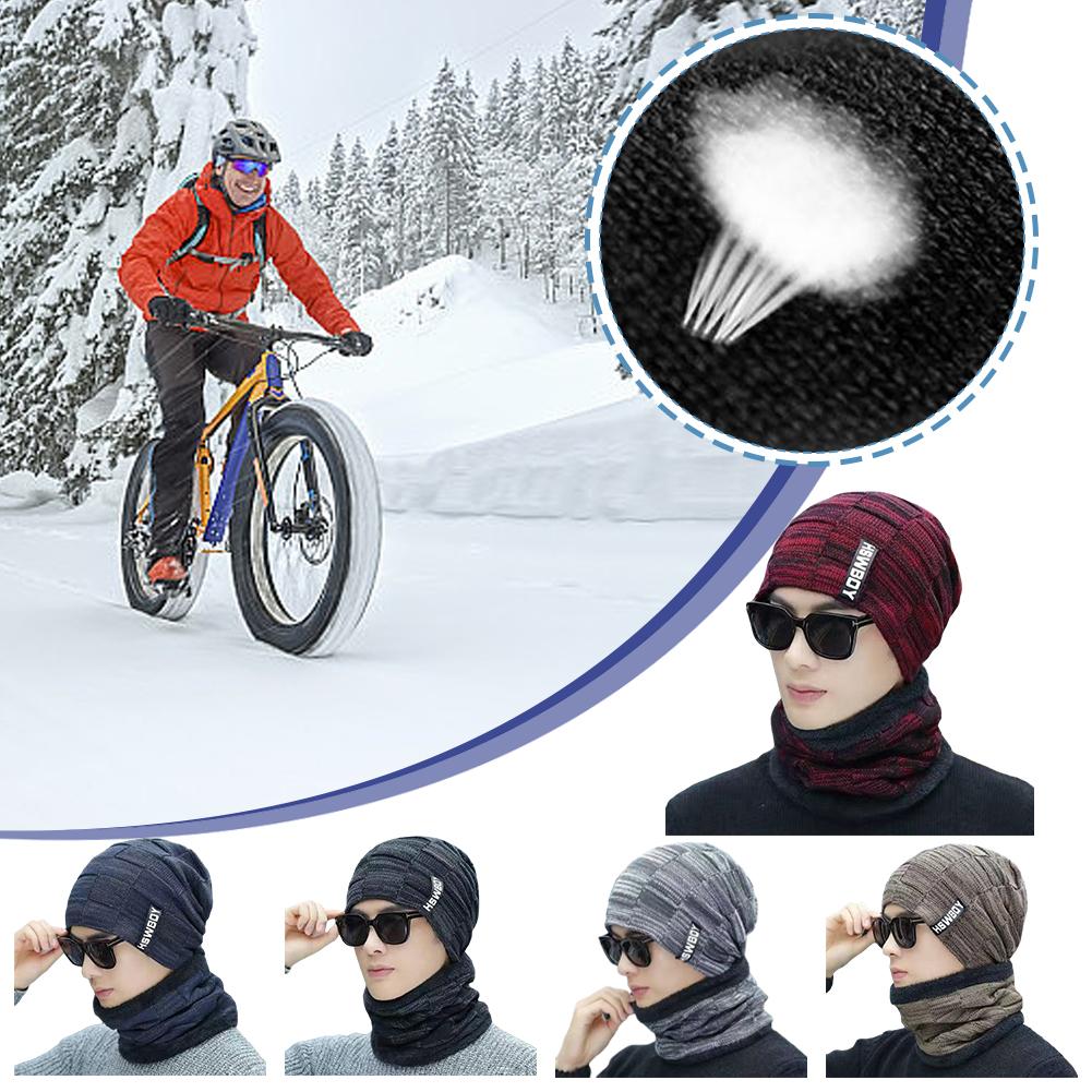 thumbnail image 4 of Ruifaya Gorro de invierno para hombre y mujer, jersey, gorro, bufanda, traje, además de forro polar de terciopelo >✨, 4 of 7