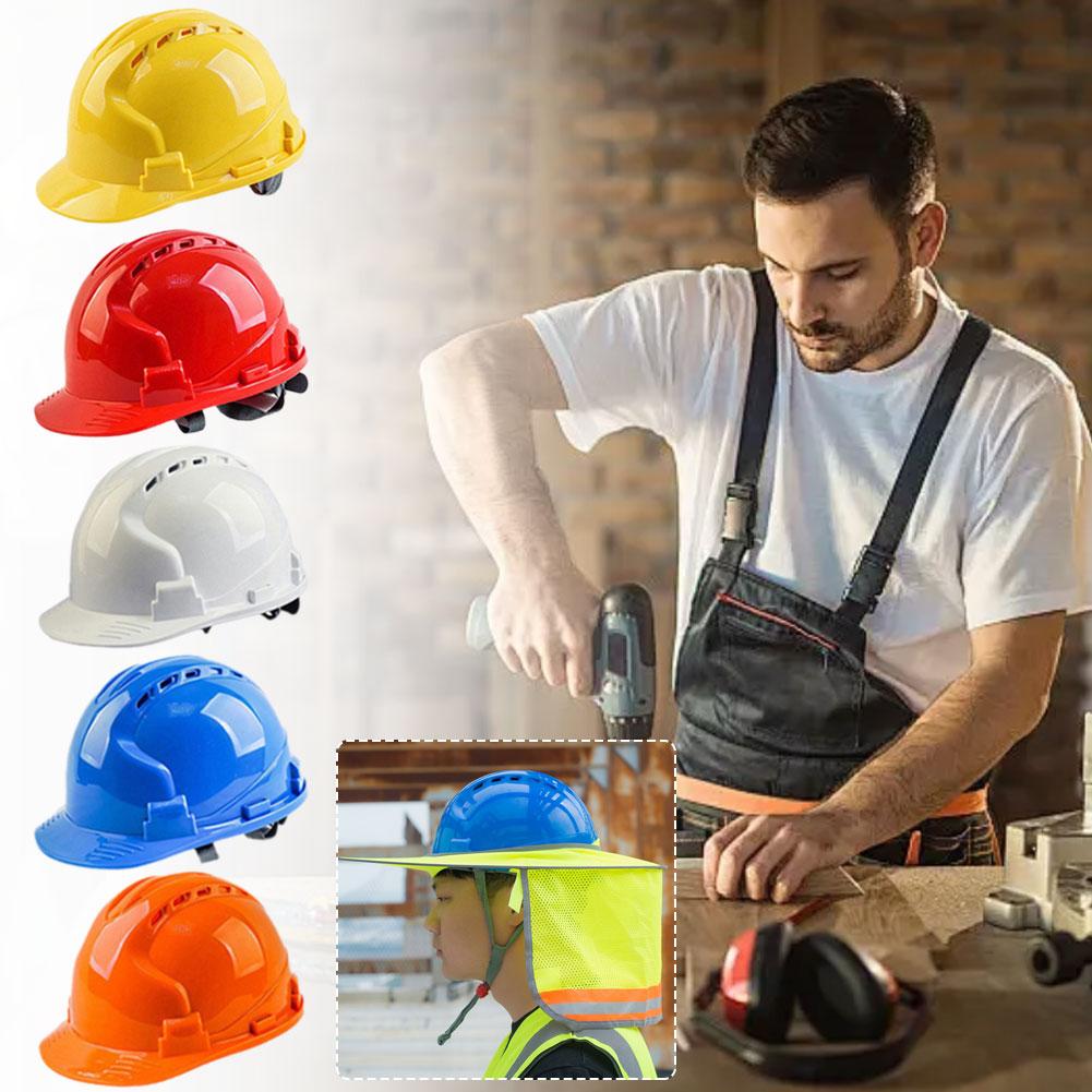 thumbnail image 3 of Ruifaya Casco de seguridad ABS en forma de V engrosado, protección laboral en el sitio de construcción, 3 of 7