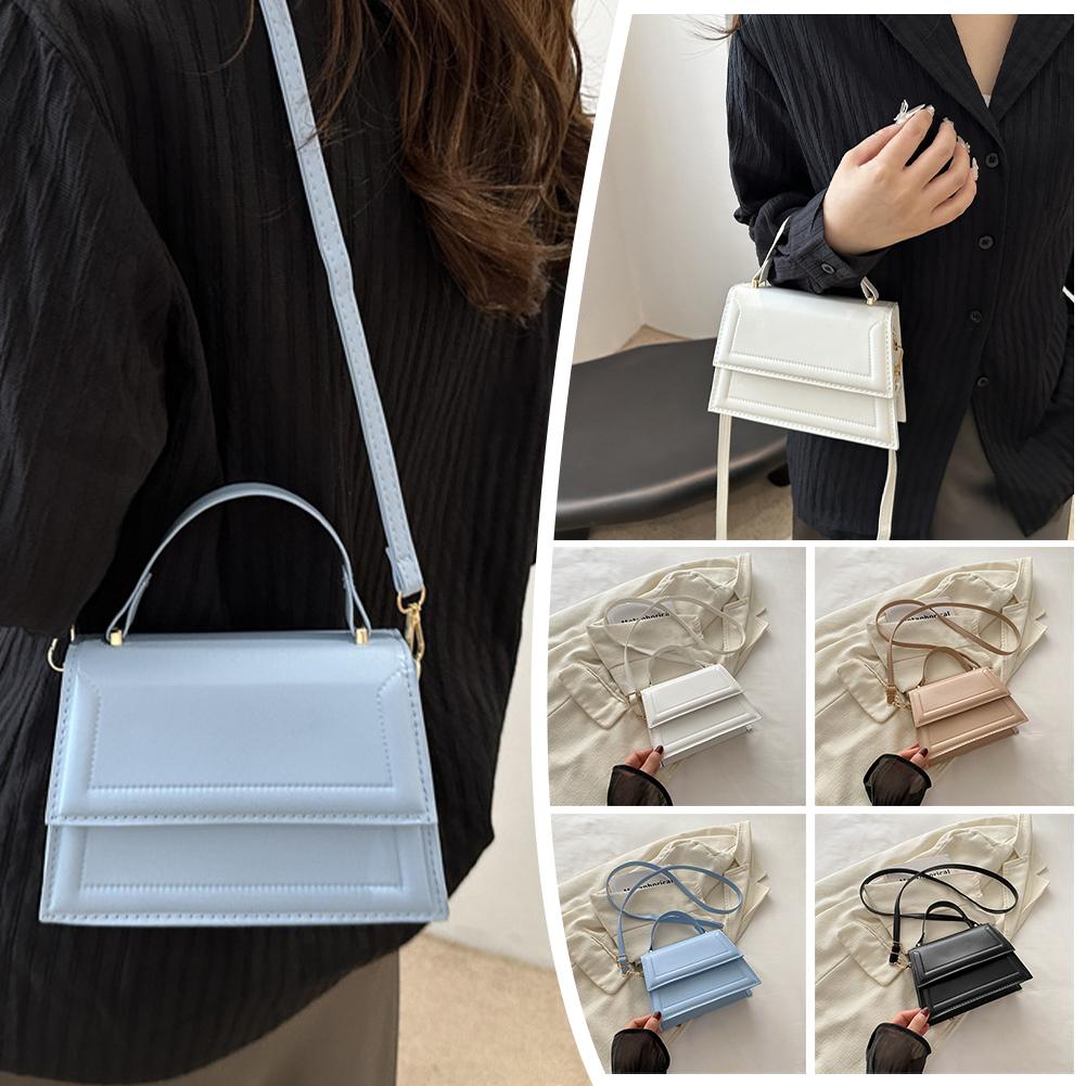 thumbnail image 2 of Ruifaya Bolso de hombro para mujer de color sólido, diseño minimalista, moderno y elegante, 2 of 7