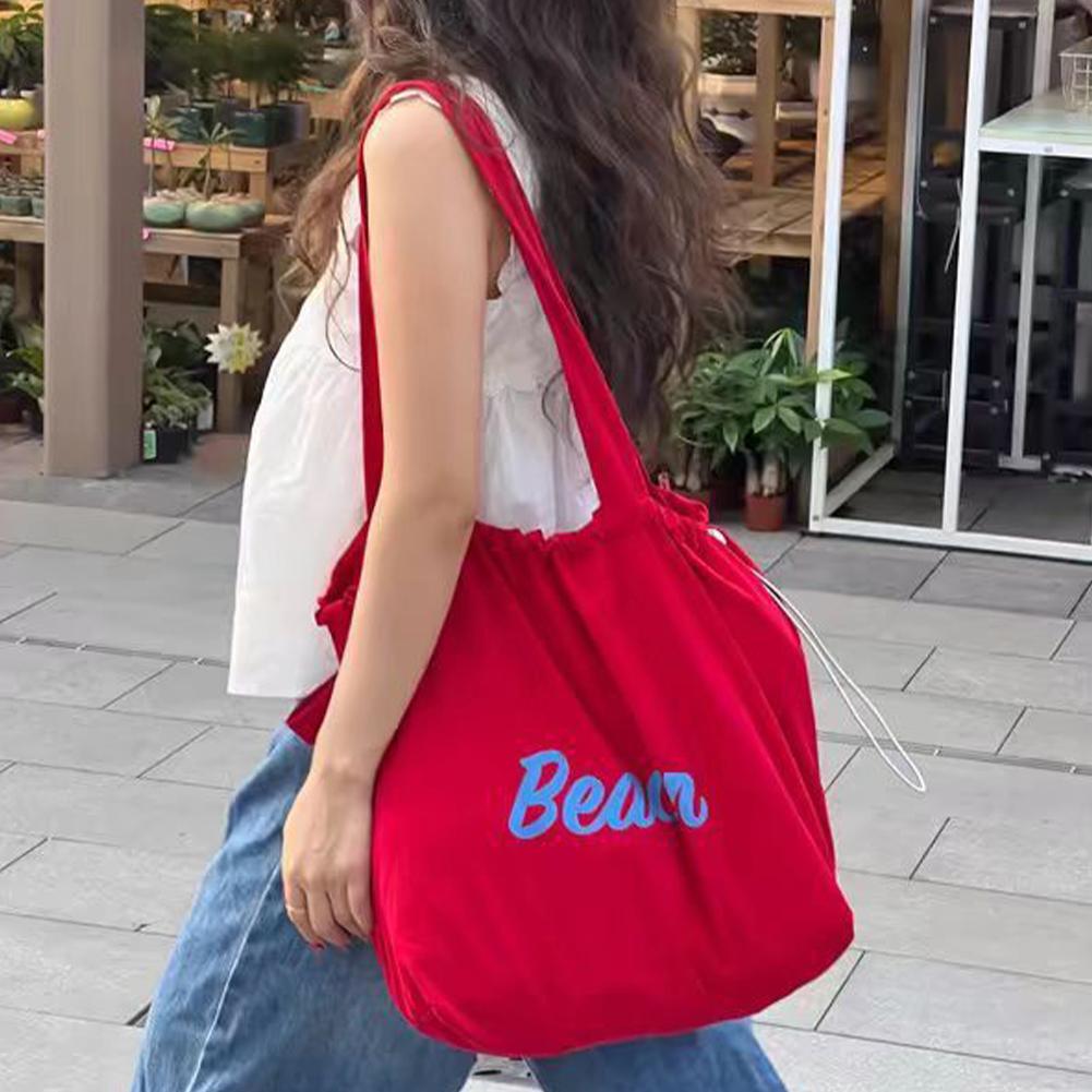thumbnail image 4 of Ruifaya Bolso de nailon con letras, bolso de mano, bolso bandolera coreano para mujer, gran capacidad ζ, 4 of 7