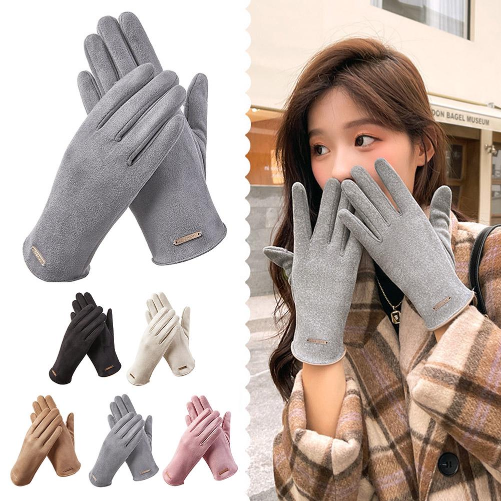 thumbnail image 2 of Wartleves Guantes finos para mujer que mantienen el calor durante el otoño e invierno:, 2 of 7