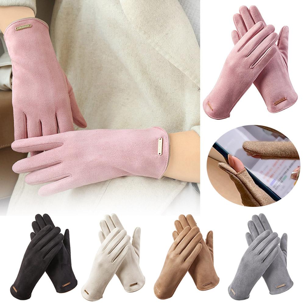 thumbnail image 3 of Wartleves Guantes finos para mujer que mantienen el calor durante el otoño e invierno:, 3 of 7