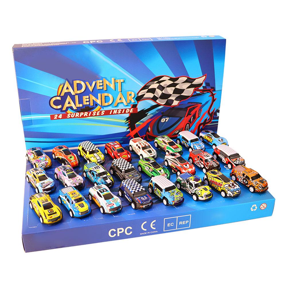thumbnail image 5 of Wartleves Calendario de Adviento de Navidad con cuenta regresiva de 24 días, autos de juguete, regalos para niños, 5 of 7