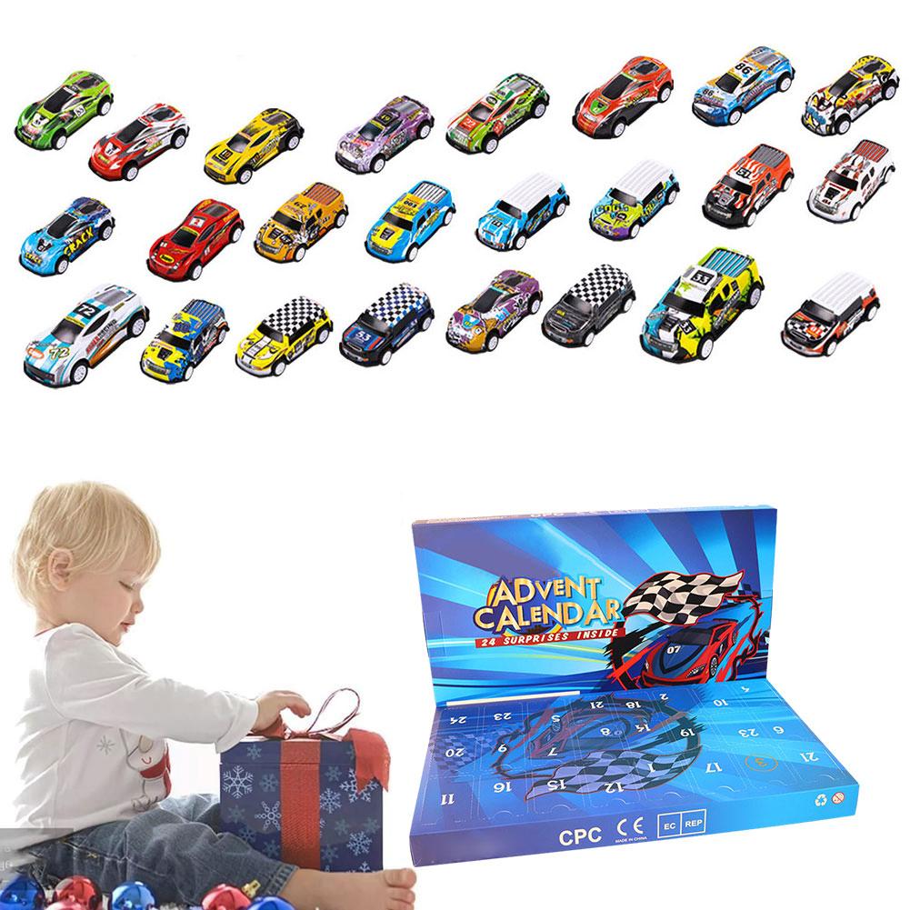 thumbnail image 3 of Wartleves Calendario de Adviento de Navidad con cuenta regresiva de 24 días, autos de juguete, regalos para niños, 3 of 7