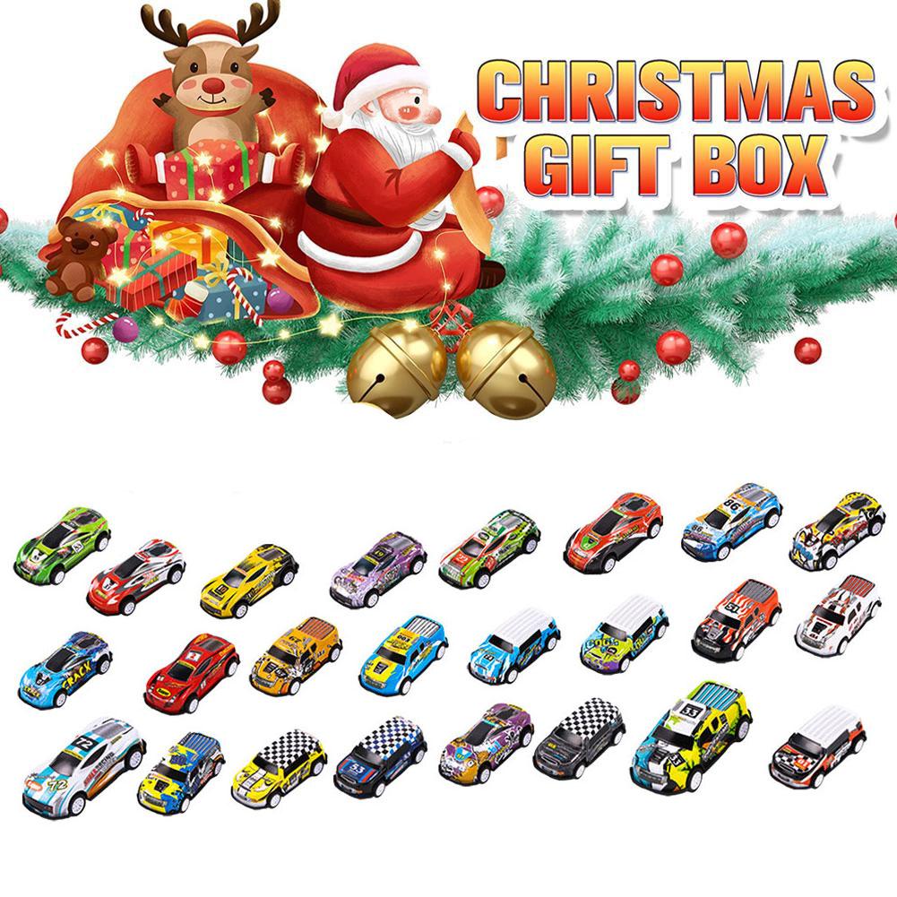 thumbnail image 2 of Wartleves Calendario de Adviento de Navidad con cuenta regresiva de 24 días, autos de juguete, regalos para niños, 2 of 7