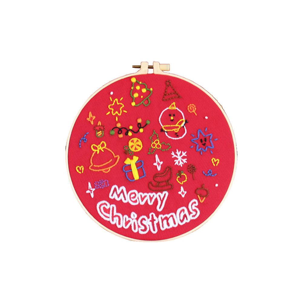 thumbnail image 5 of Ruifaya Juego de bordado a mano navideño, manualidades para hacer tú mismo, bordado estampado, regalos de Navidad para principiantes, 5 of 7