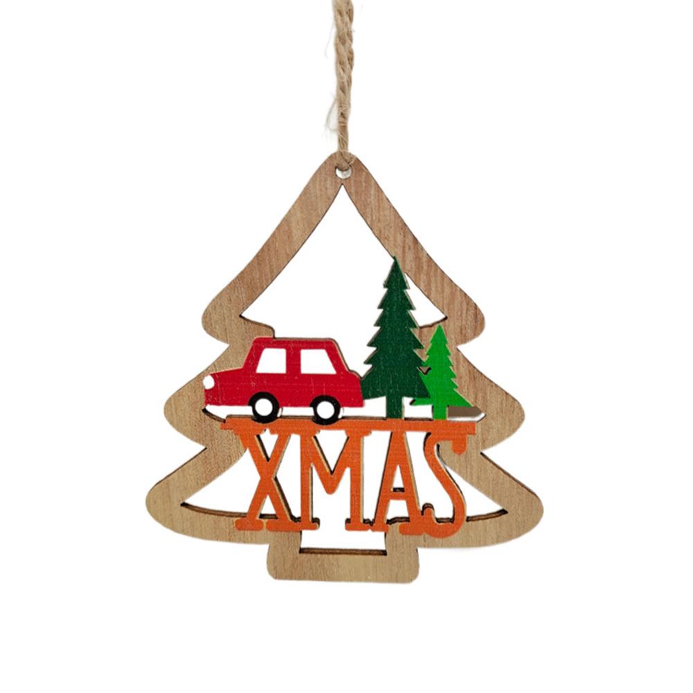 thumbnail image 5 of Wartleves Adorno de árbol de Navidad de madera, letrero navideño para el hogar, nuevo, 5 of 7