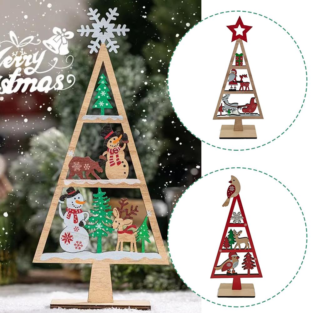 thumbnail image 3 of Wartleves Adorno de árbol de Navidad de madera, letrero navideño para el hogar, nuevo, 3 of 7